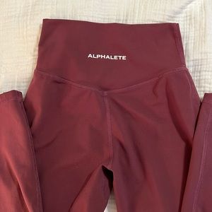 Alphalete Burgundy Leggings